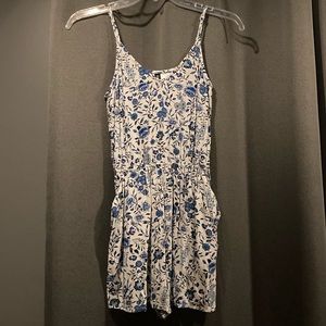 Divided H&M Blue floral romper